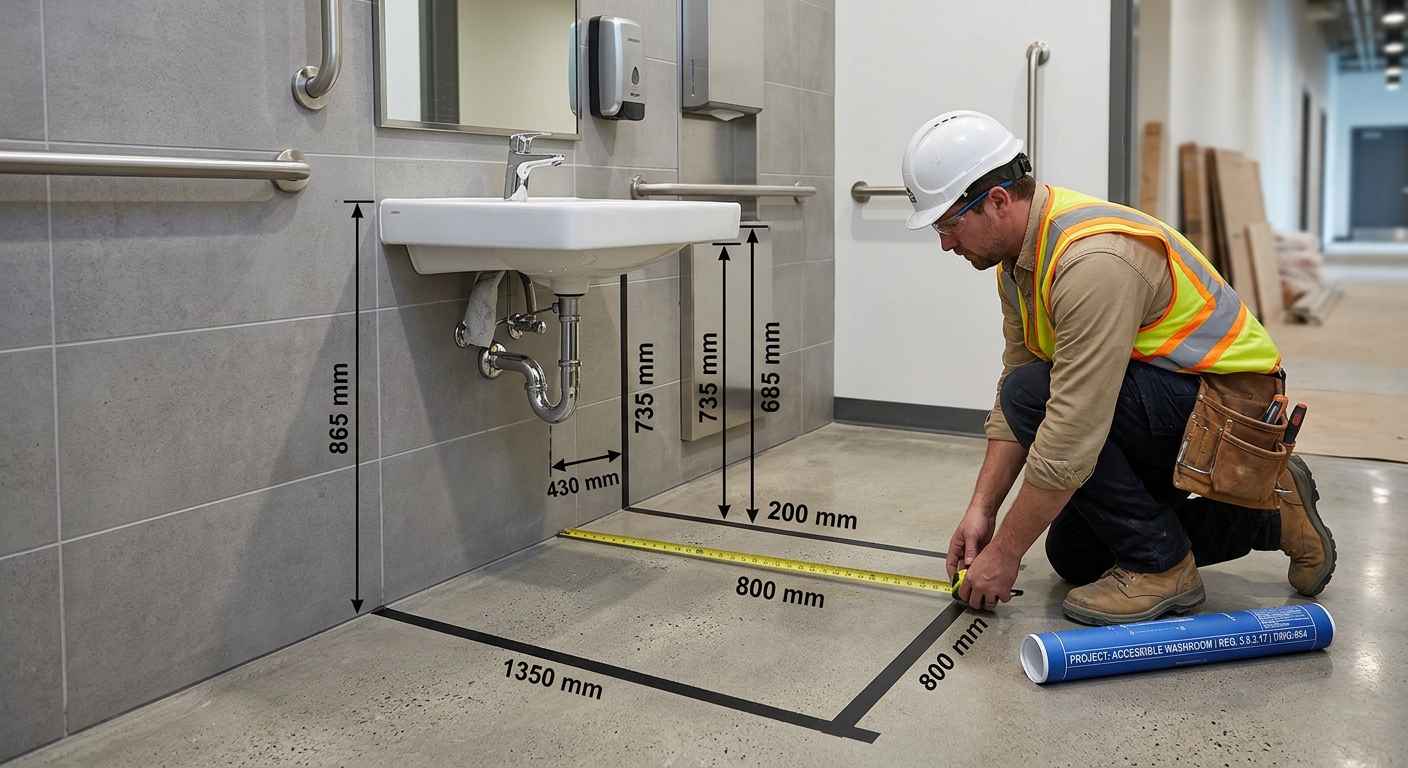 National Building Code 2025: Accessible Lavatory and Shower Standards for London, Ontario