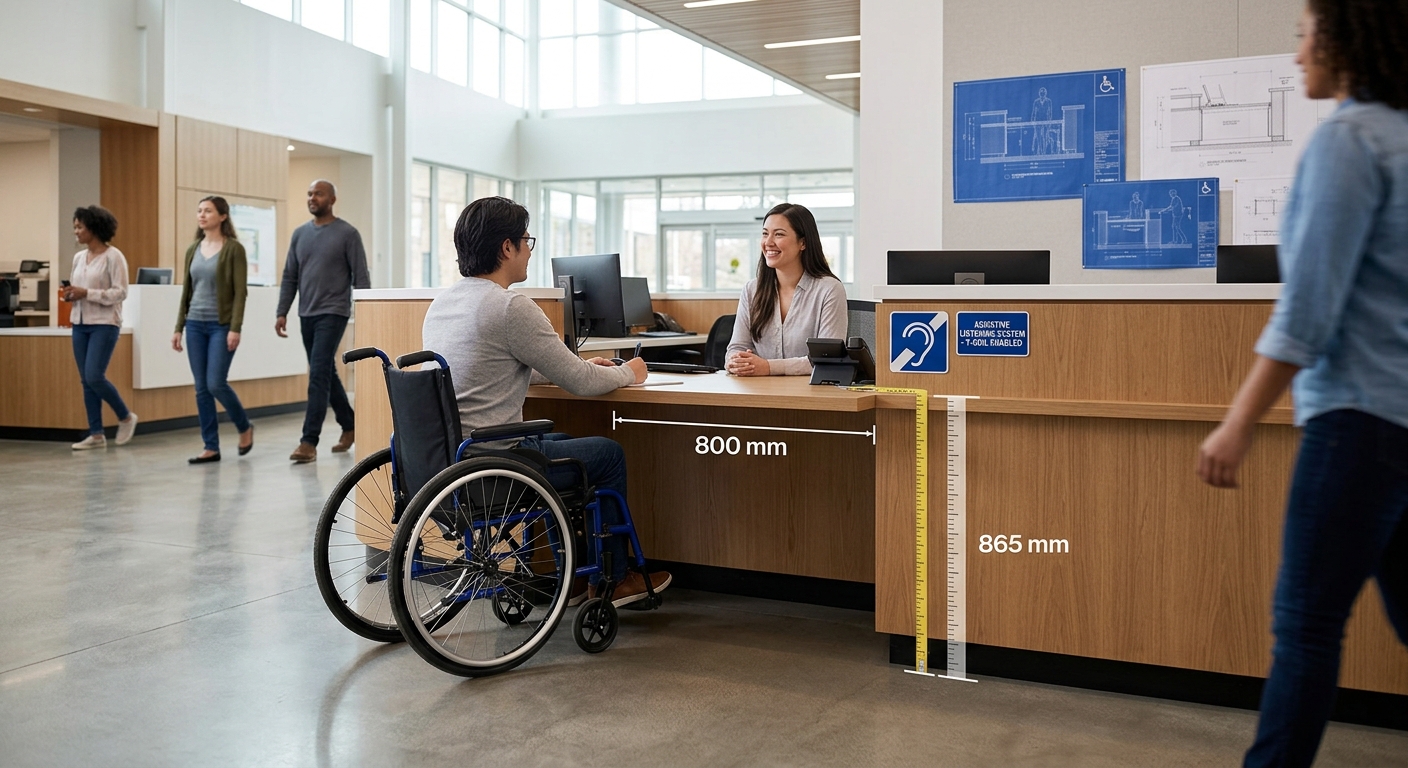 National Building Code Standards for Barrier-Free Counters and Seating Areas