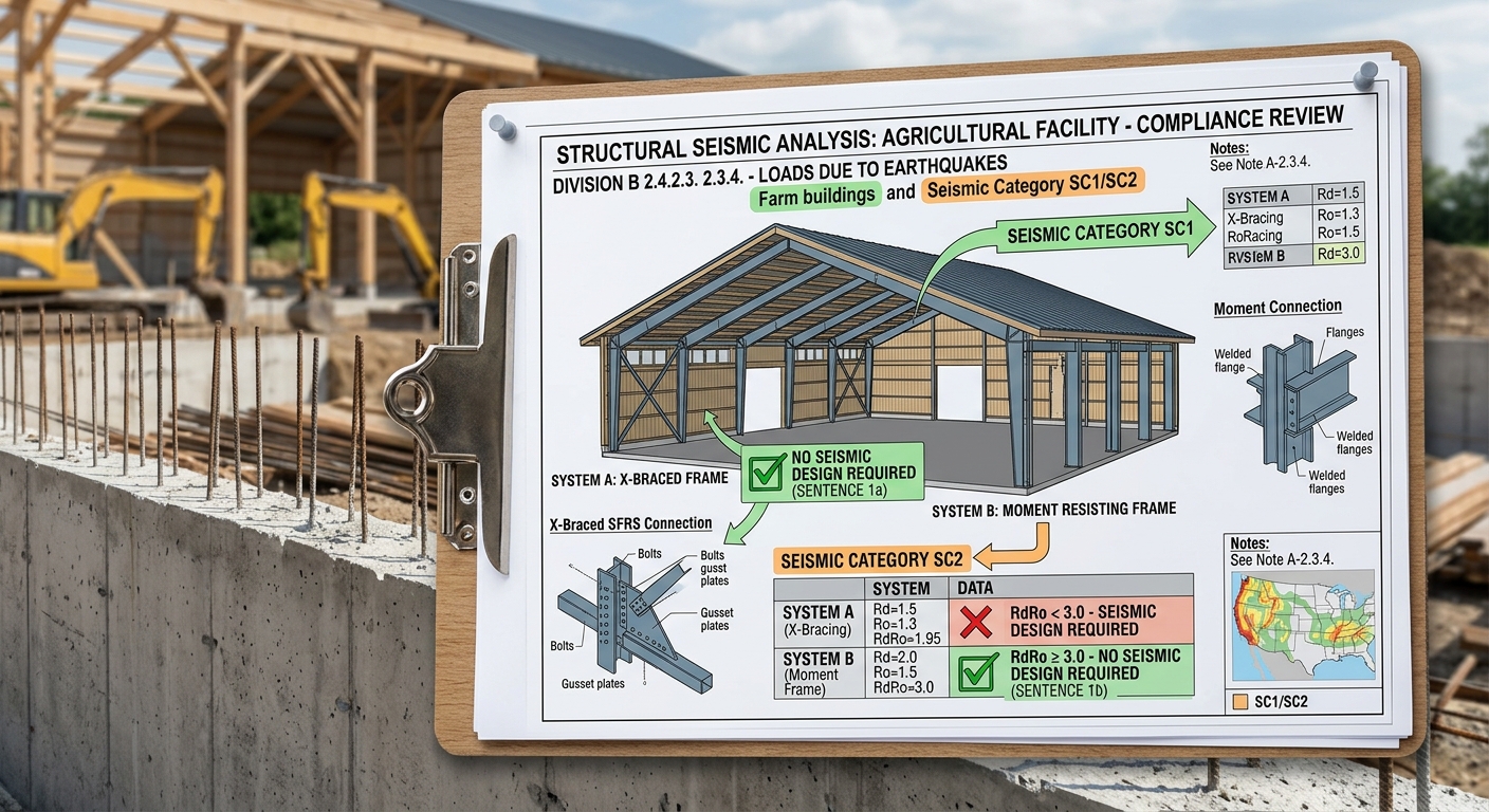 National Building Code Standards for Farm Buildings: Seismic and HVAC Requirements