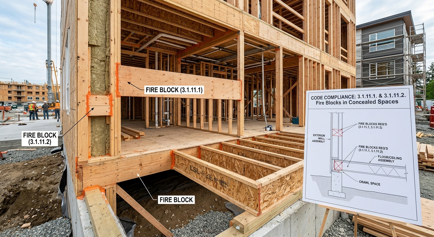 Fire Blocks in Concealed Spaces: National Building Code Compliance in ...
