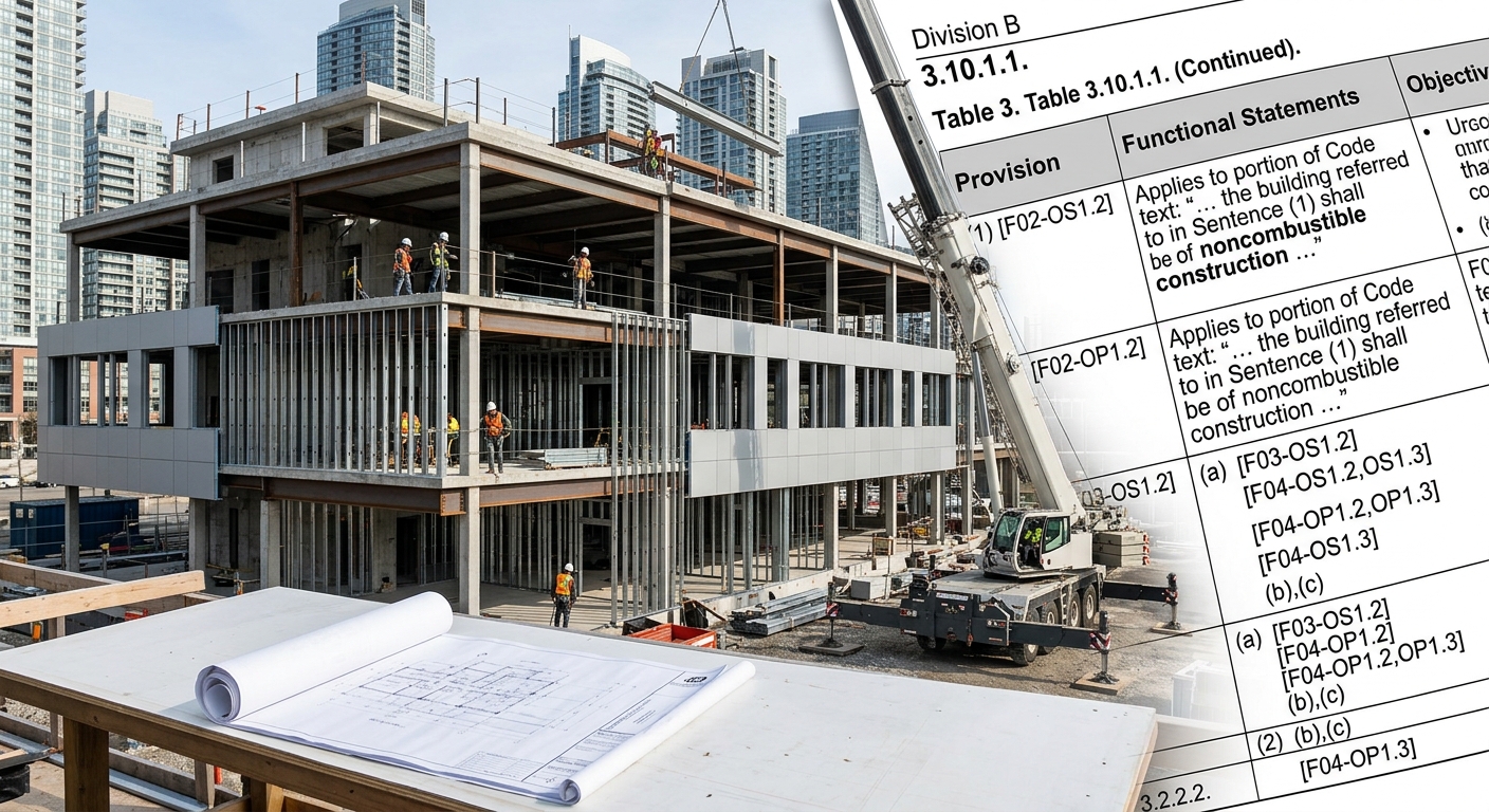 NBC 2025 Group A Building Standards: Fire Safety and Noncombustible Construction in London, Ontario
