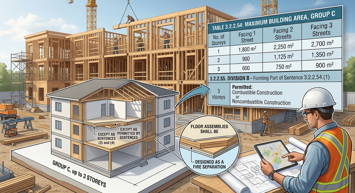 NBC Group C Residential Construction Standards: 3-Storey Building Requirements