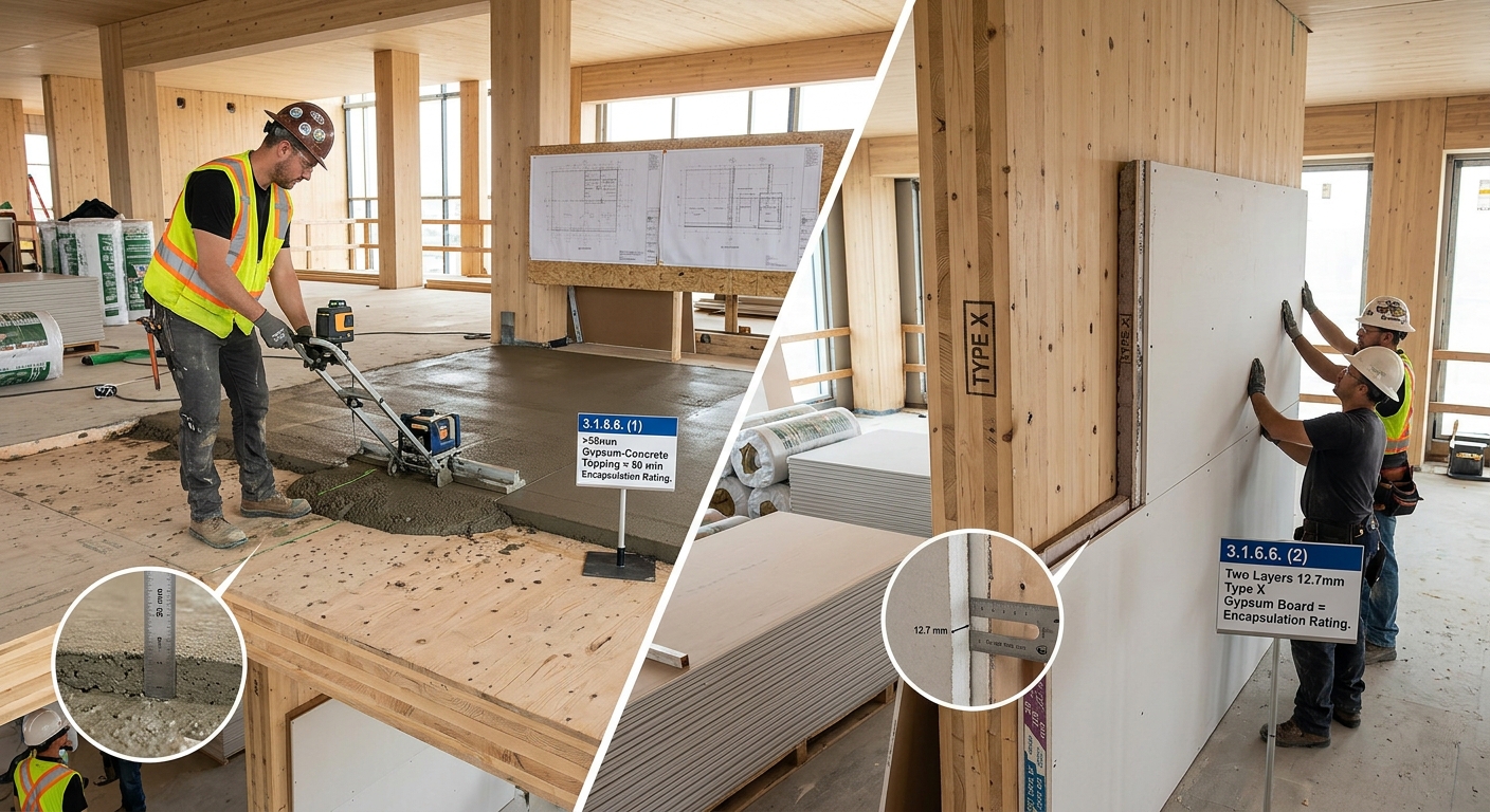 Timber Encapsulation Fire Mass Timber Fire Encapsulation and Roofing Standards in London, Ontario ...