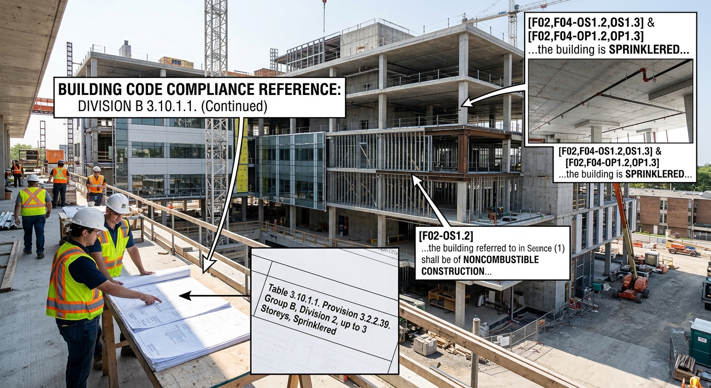 National Building Code Standards for Group B Occupancies: Fire Safety & Sprinkler Requirements in London, Ontario