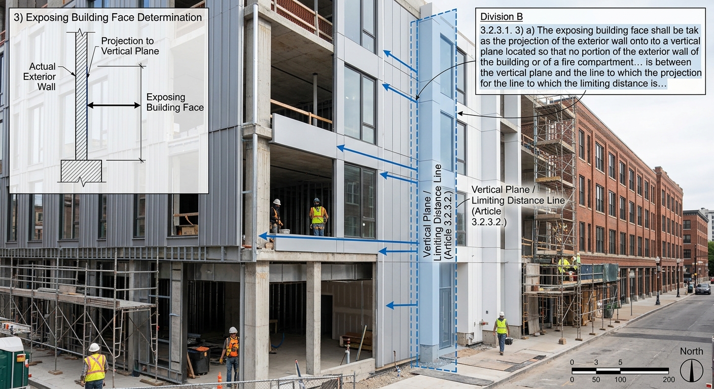 NBC 3.2.3.1 Guide: Exterior Wall Fire Safety and Limiting Distances in London, Ontario
