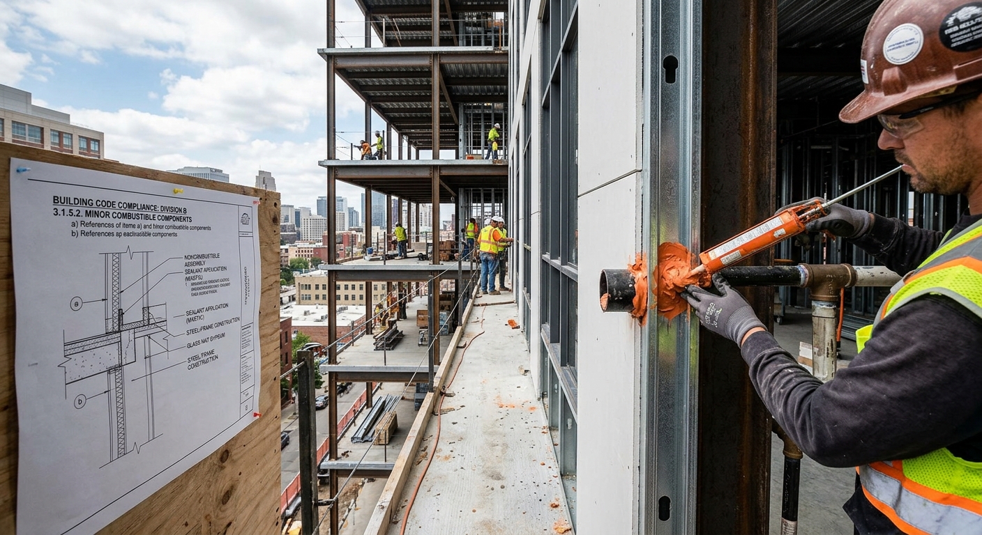 National Building Code Standards: Permitted Combustible Materials in Noncombustible Construction