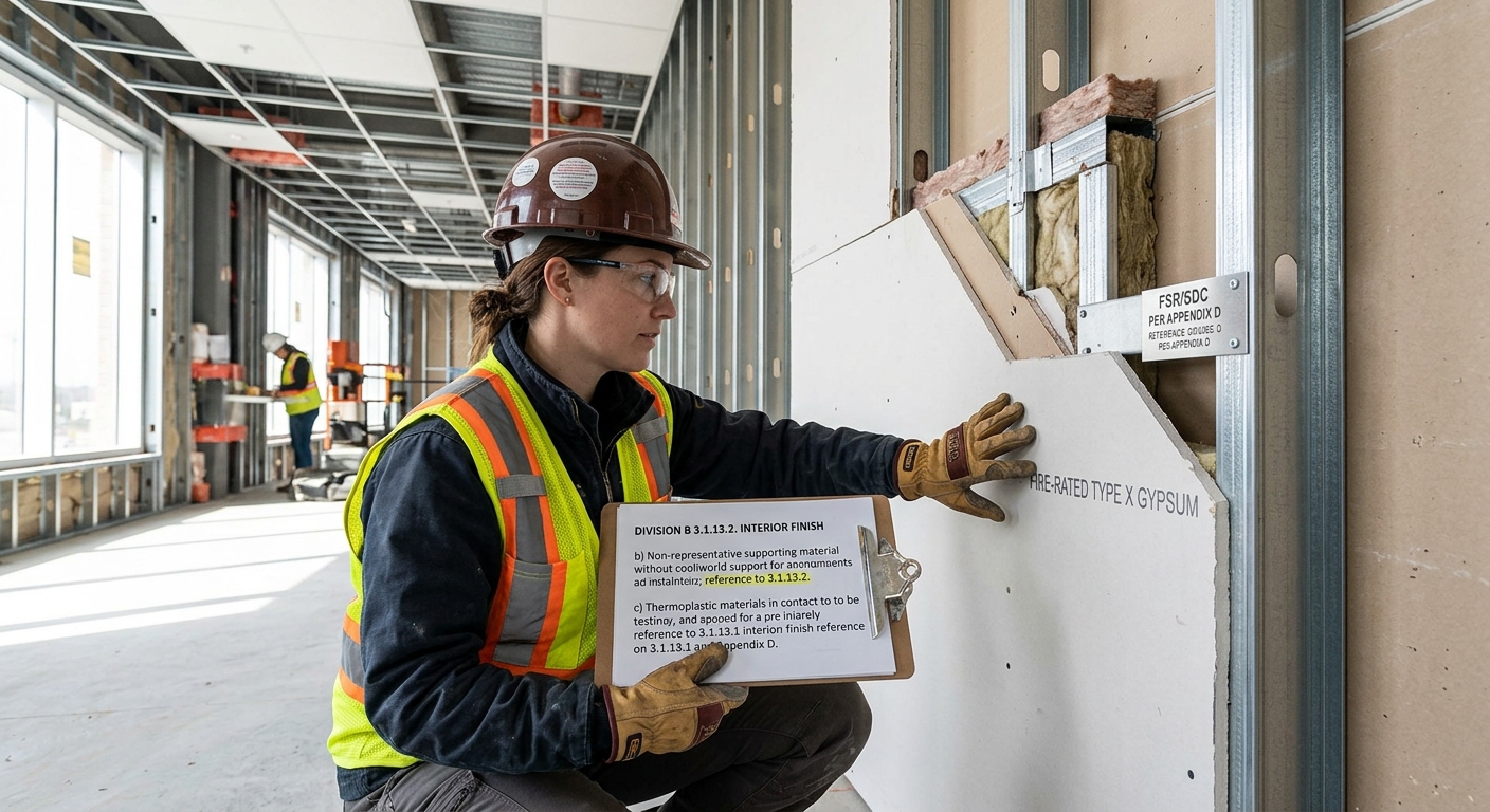National Building Code Standards for Interior Finishes and Flame-Spread Ratings