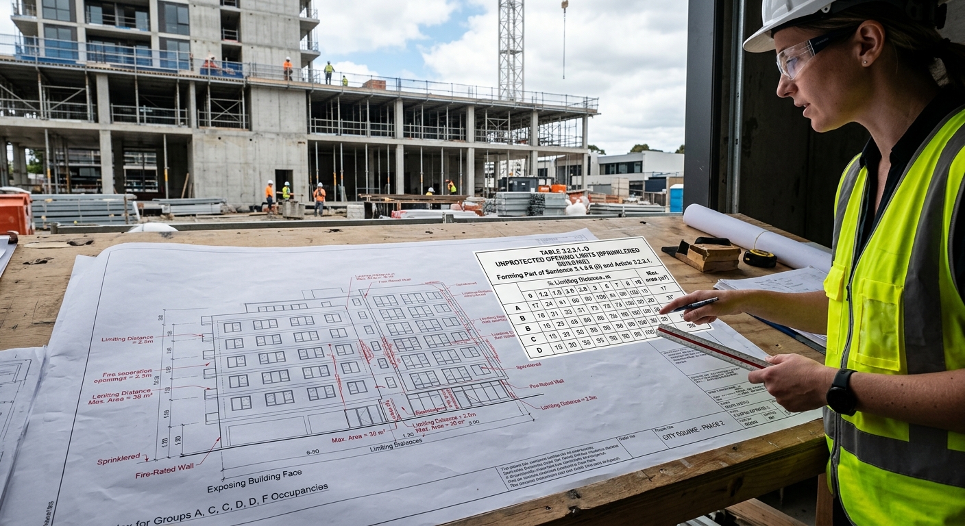 Unprotected Opening Unprotected Opening Limits for Sprinklered Buildings: National Building ...