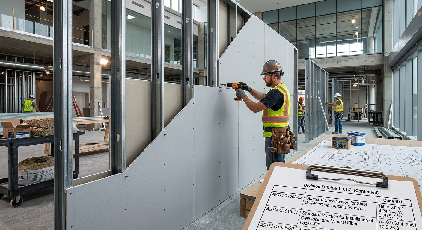 National Building Code of Canada 2025: Essential ASTM Standards for Gypsum, Insulation, and Sealants