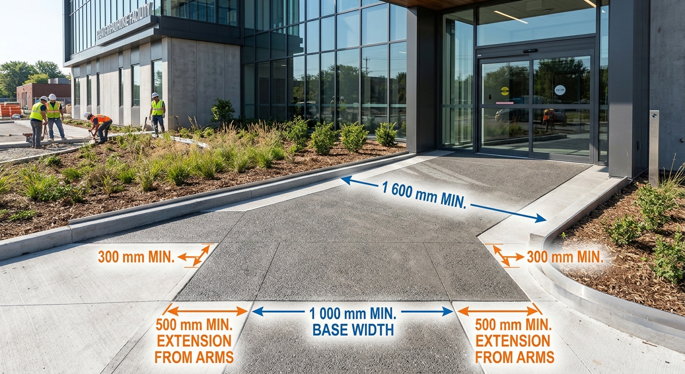 National Building Code Standards for Barrier-Free Ramps and Exterior Walks