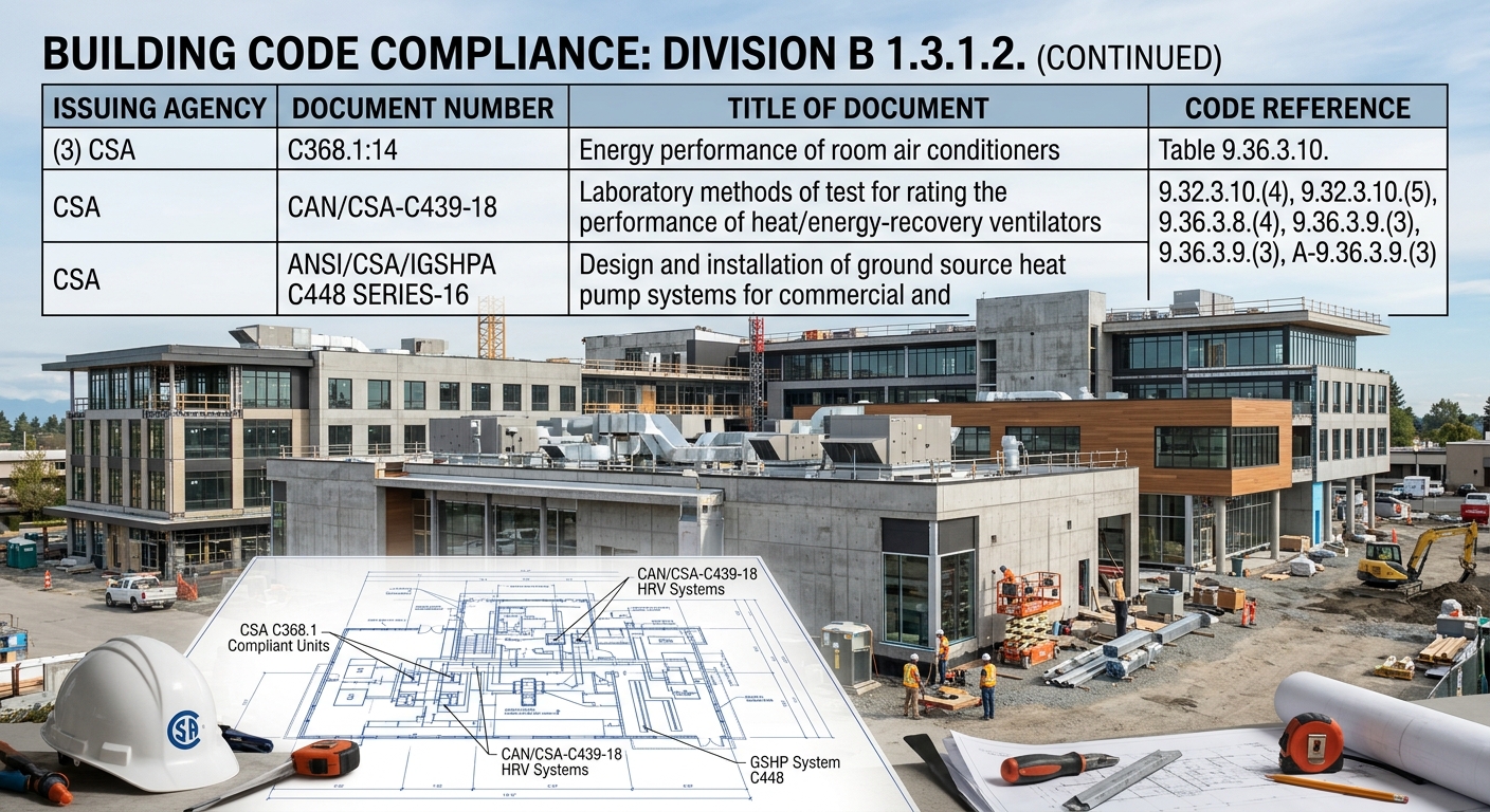 National Building Code Standards for HVAC, Steel, and Wood Preservation