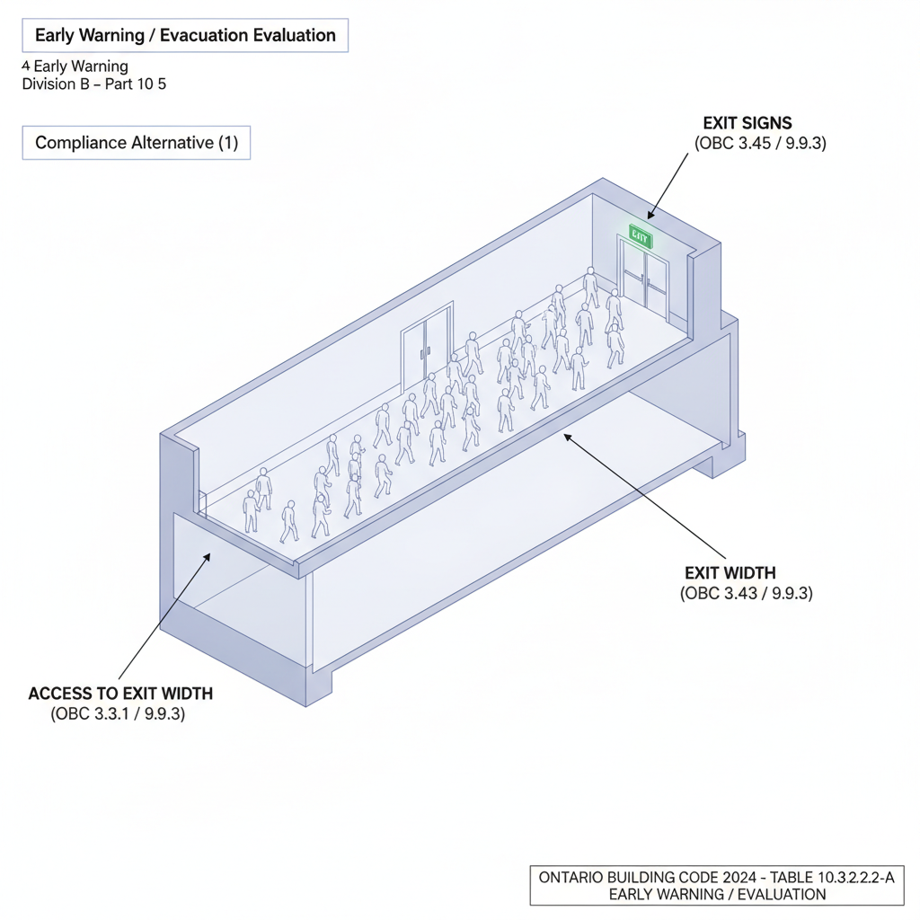 2024 Ontario Building Code 10.3.2.2: Early Warning and Evacuation Standards for London Construction