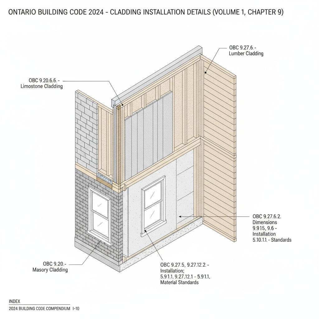 2024 Ontario Building Code Standards: Cladding, Cleanouts, and Clearance Requirements