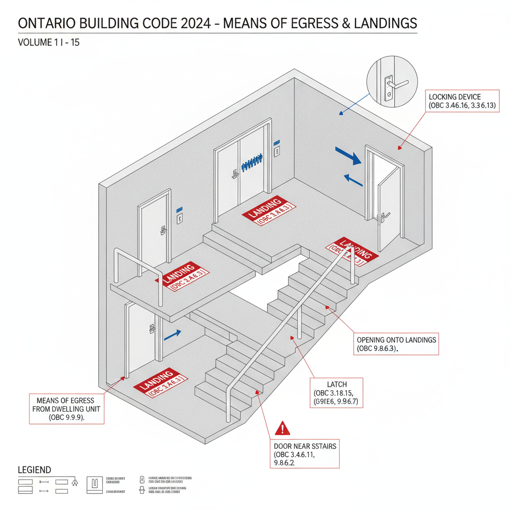 2024 Ontario Building Code Guide: Doors, Doorways, and Drainage for London Construction