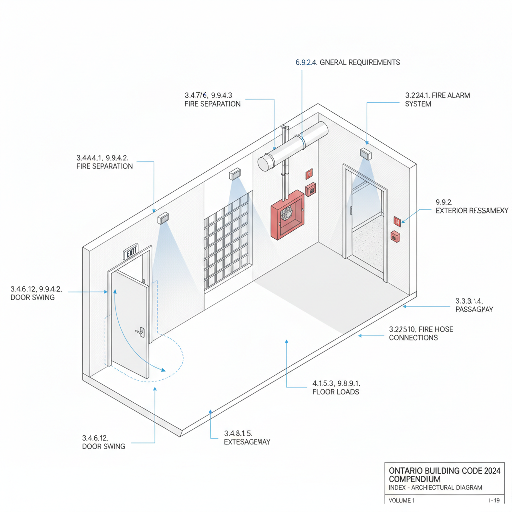 Essential 2024 Ontario Building Code Standards: Exits, Fire Safety, and Exterior Walls