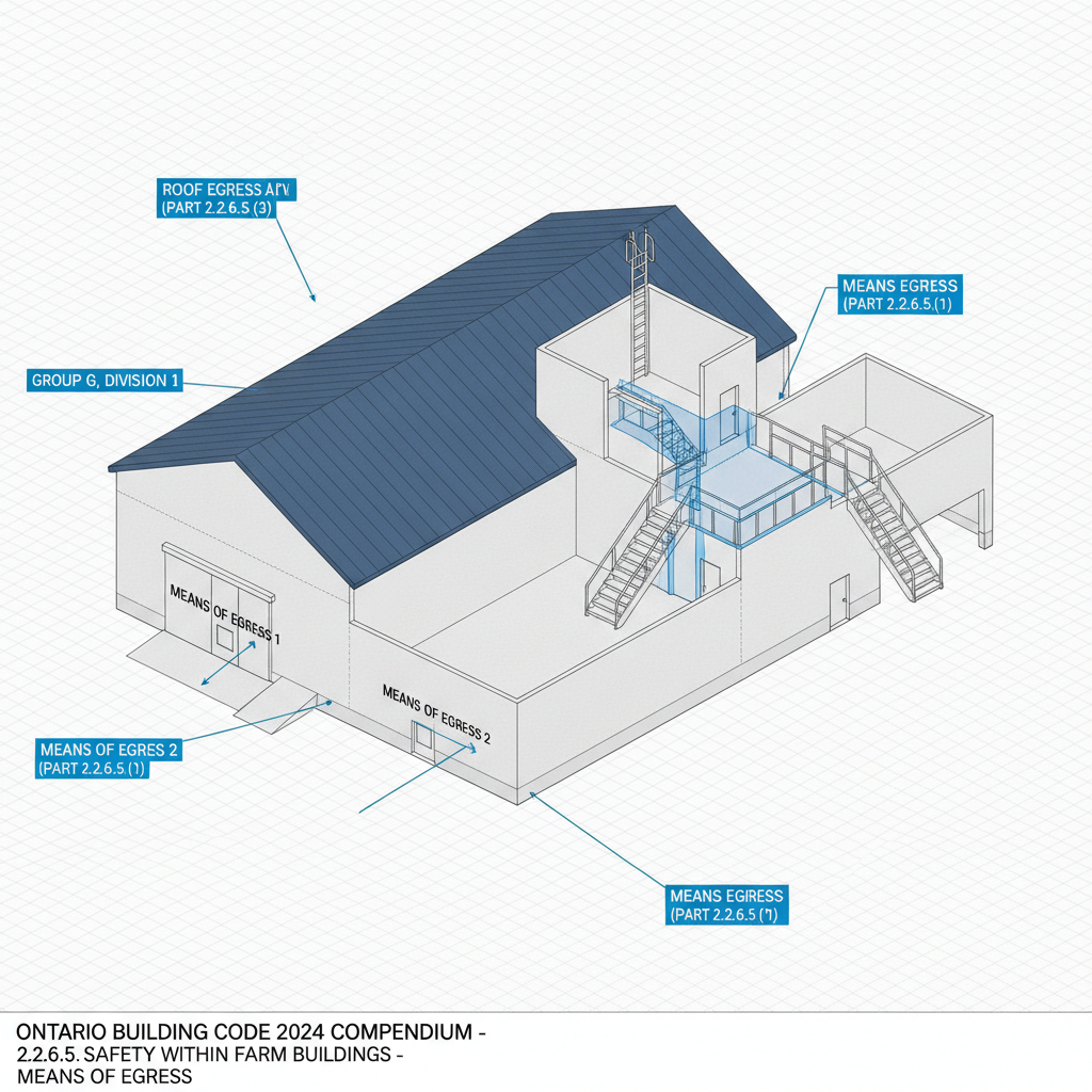 2024 Ontario Building Code: Farm Building Egress and Safety Standards