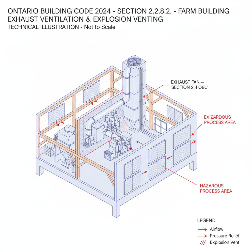 2024 Ontario Building Code: Ventilation and Manure Storage Standards for Farm Buildings