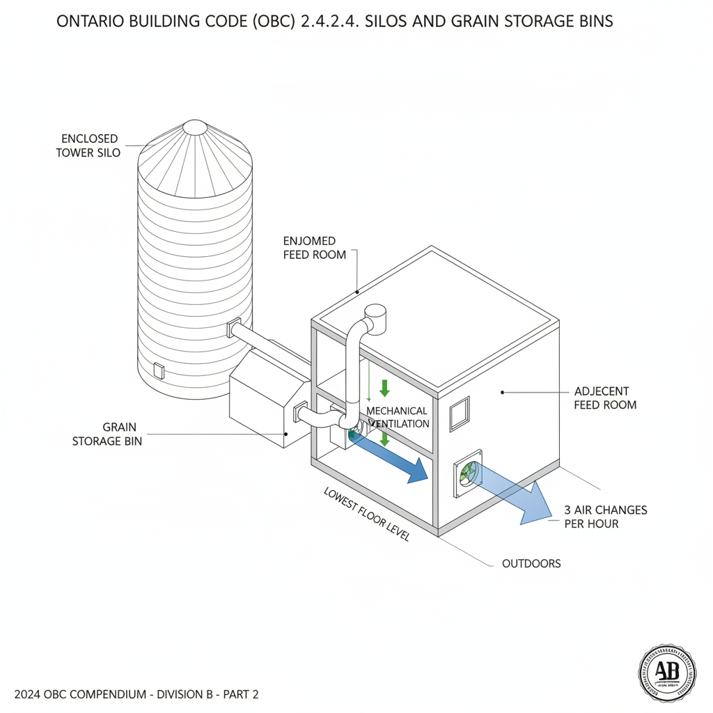 OBC 2024 Farm Building Ventilation and Safety: Guide to Silos and Manure Storage