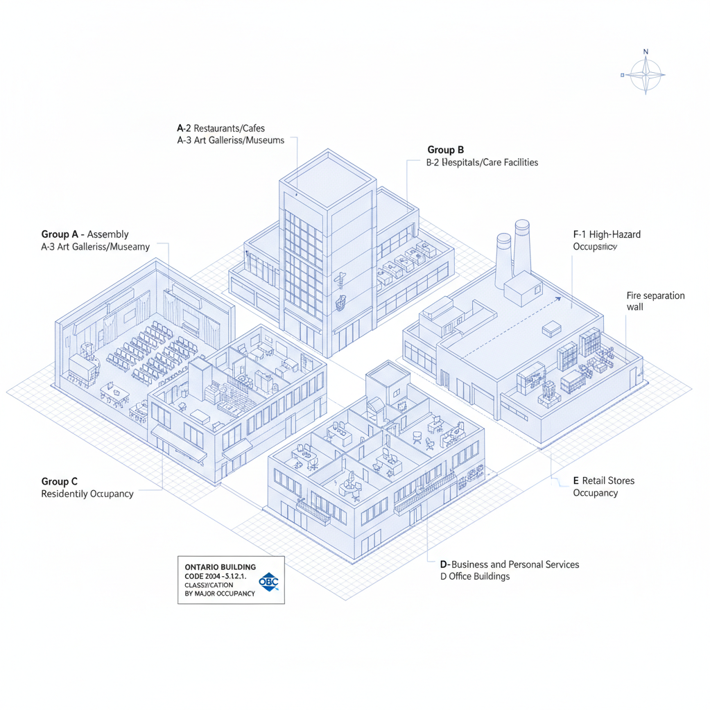 2024 Ontario Building Code: Understanding Major Occupancy Classifications (OBC 3.1.2)