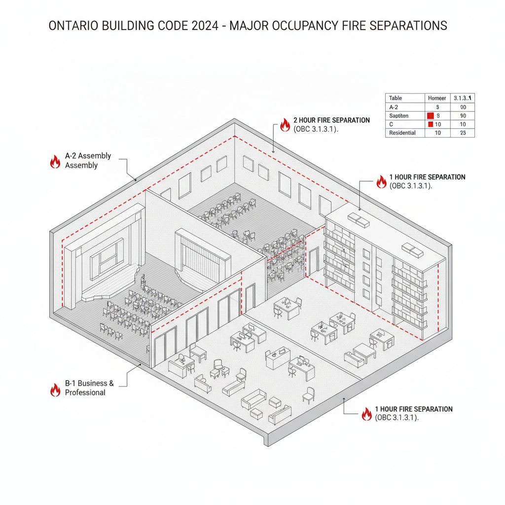 2024 Ontario Building Code: Expert Guide to Major Occupancy Fire Separations