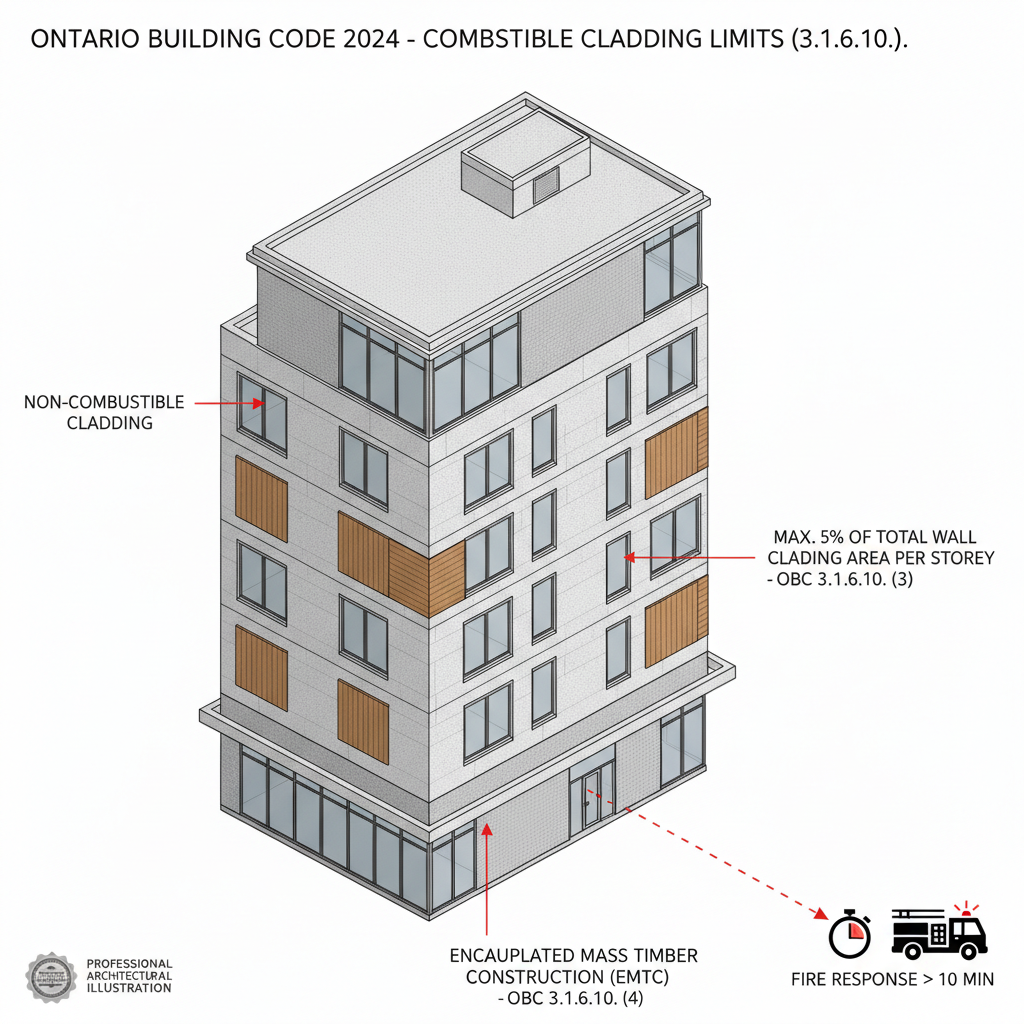 OBC 2024 Guide: Combustible Cladding and Exterior Wall Rules for Ontario Construction