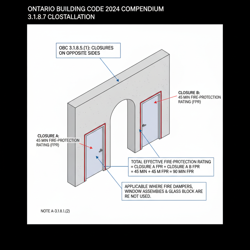 2024 Ontario Building Code Guide: Fire Closure and Damper Installation (OBC 3.1.8.5. - 3.1.8.7.)