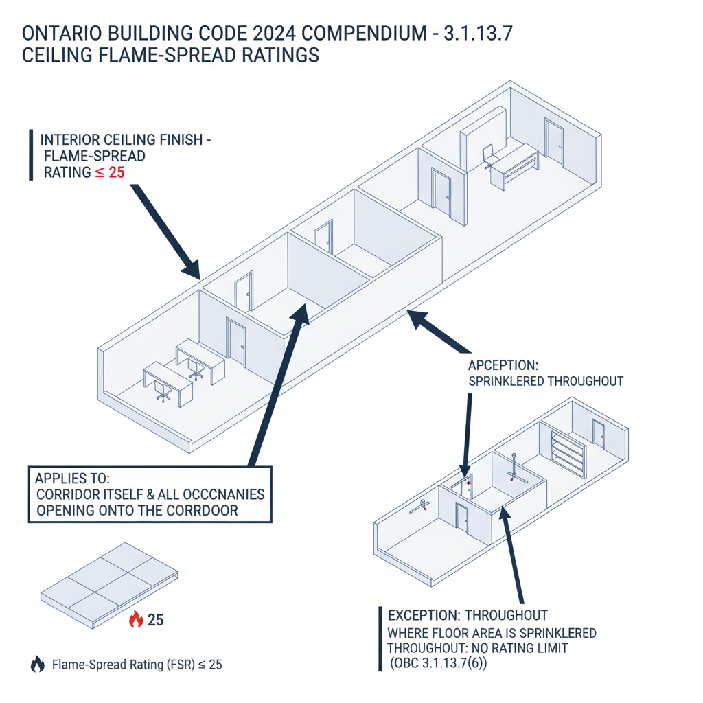 Ontario Building Code 3.1.13.7: Flame-Spread Ratings for High-Rise Buildings in London, Ontario