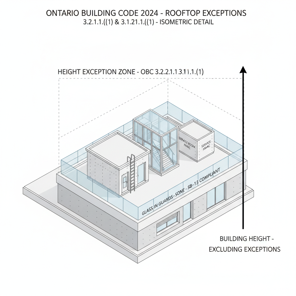 2024 Ontario Building Code Guide: Building Height Exceptions and Glass Guard Standards