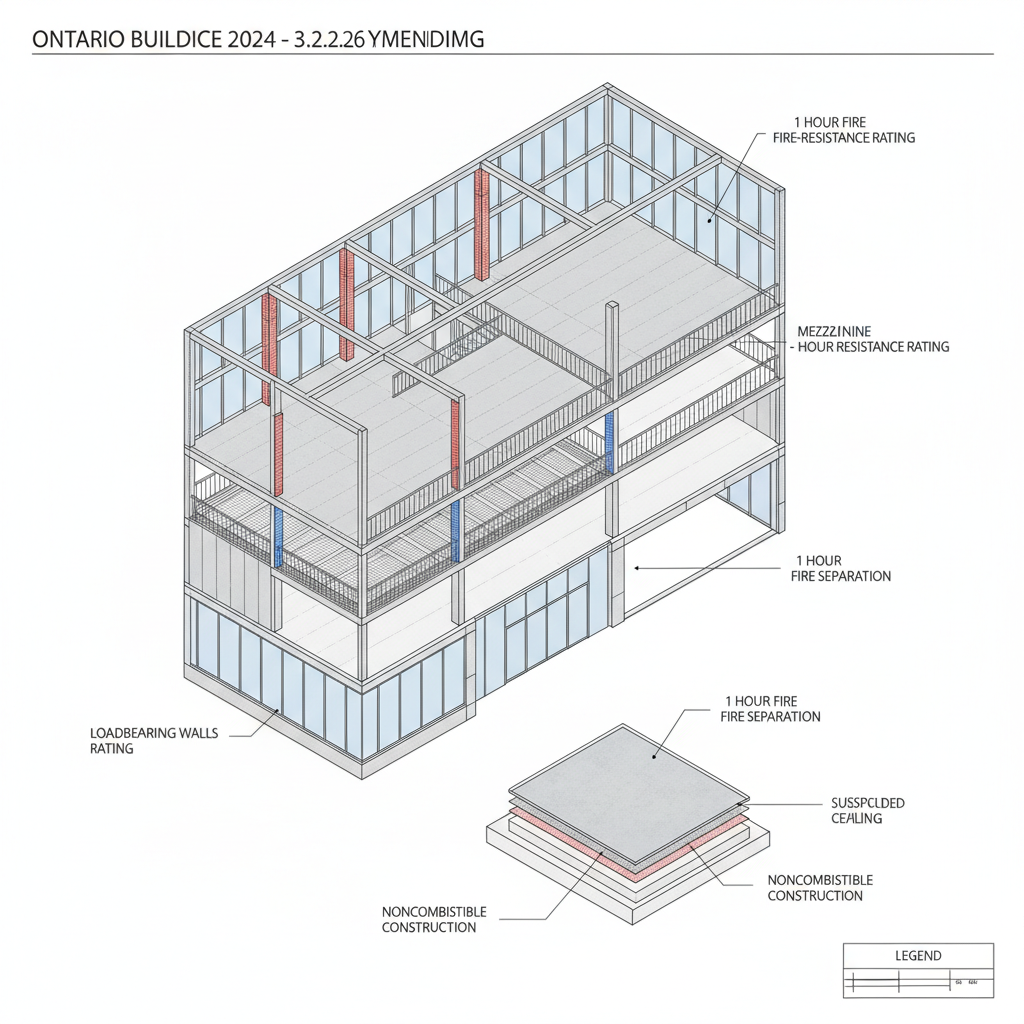 OBC 3.2.2.26 Standards: Group A Division 2 Construction in London, Ontario
