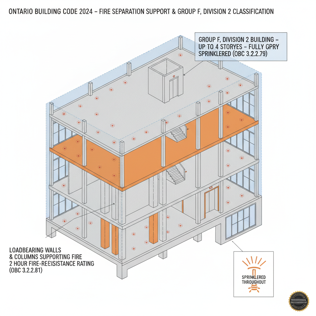 Understanding OBC 3.2.2.81: Group F Division 2 Building Requirements in Ontario