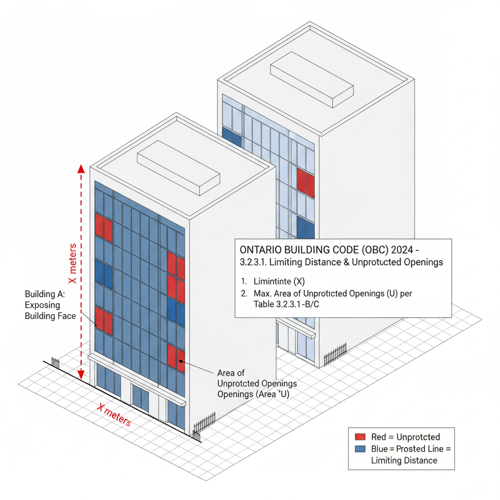 Ontario Building Code 3.2.3.1: Expert Guide to Limiting Distance and Unprotected Openings