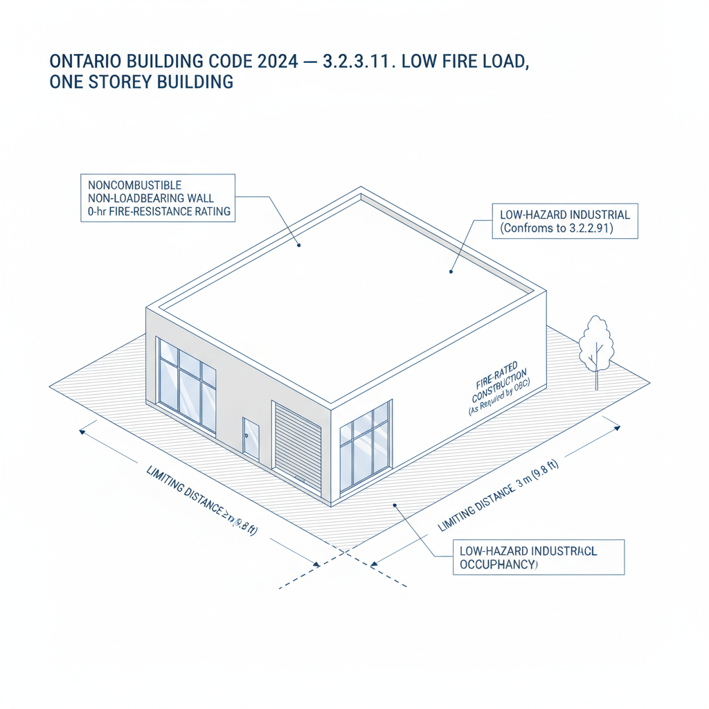 2024 Ontario Building Code Fire Safety: OBC 3.2.3 Compliance for London Ontario Construction