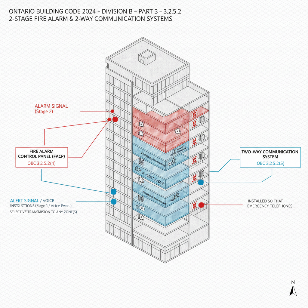 OBC 2024 Fire Safety Guide: Voice Communication and Firefighting Access Standards