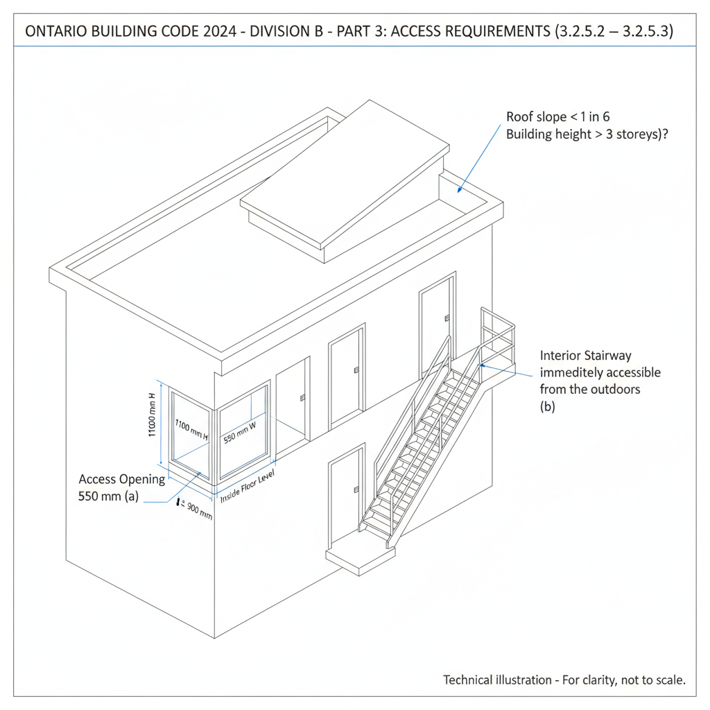 Understanding 2024 Ontario Building Code Fire Access and Roof Requirements