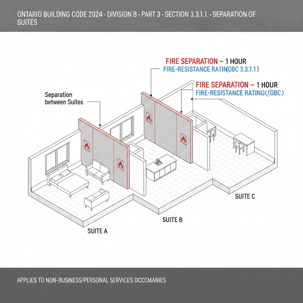 Ontario Building Code Section 3.3.1: Fire Separation and Safety Standards for London Construction