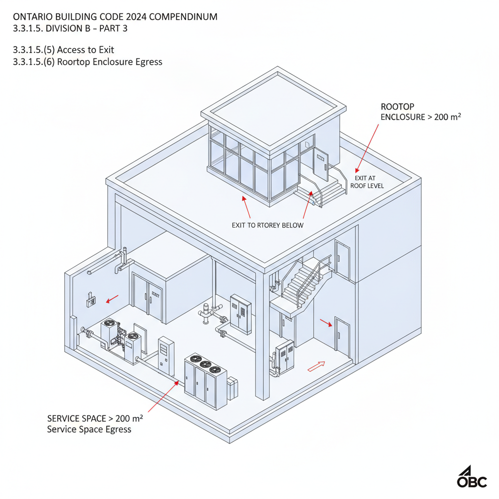 OBC 2024 Guide: Egress Doorways and Public Corridor Requirements for Ontario Construction