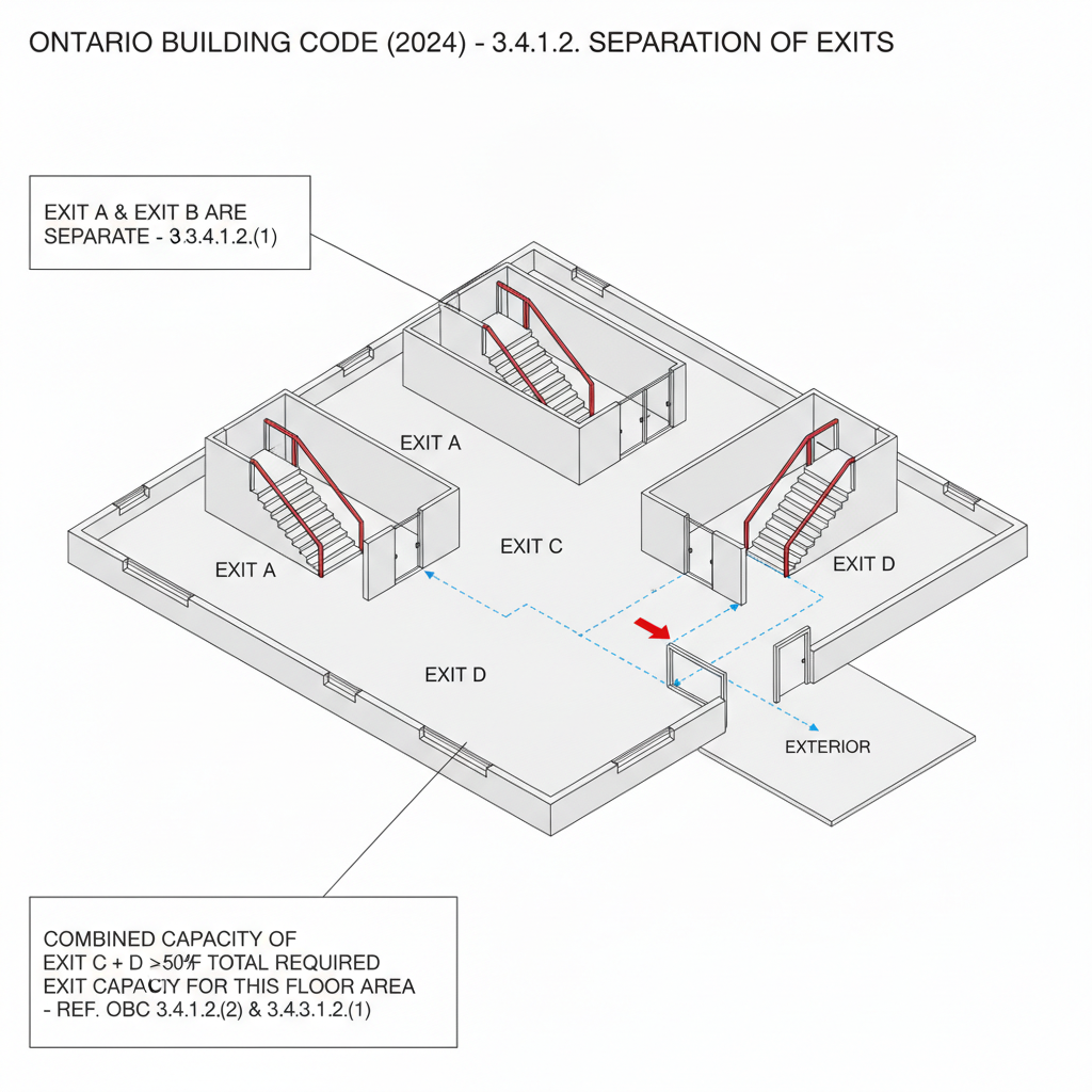 2024 Ontario Building Code Guide: Exit Requirements and Egress Safety for Commercial Construction