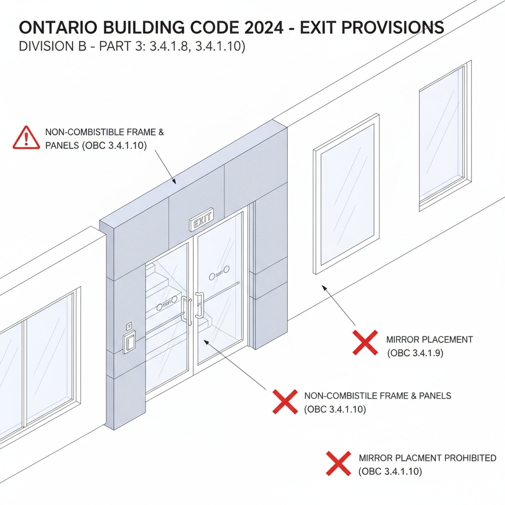 2024 Ontario Building Code: Essential Guide to Exit Requirements for Construction in London, Ontario