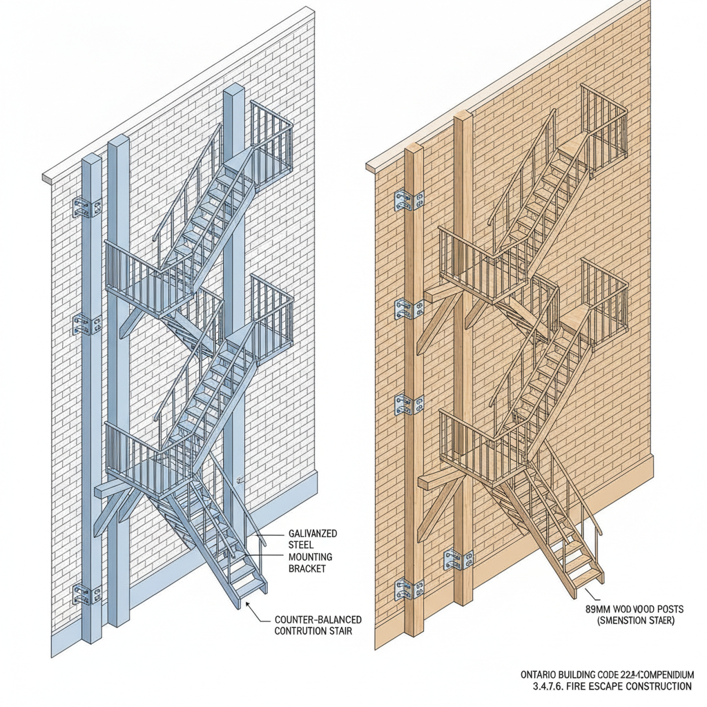 2024 Ontario Building Code Fire Escape Regulations | Guide by empcontracting.ca Inc. your construction contractor in London, Ontario