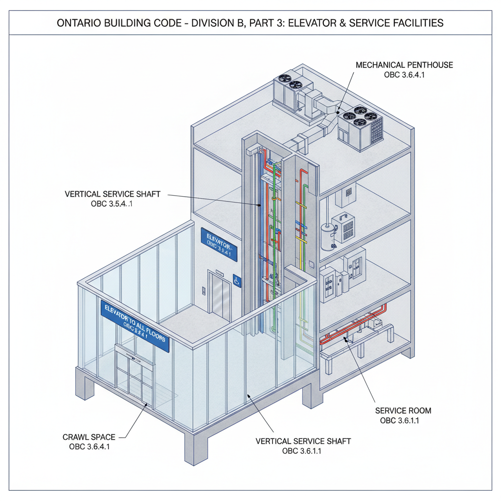2024 Ontario Building Code Guide: Service Facilities and Service Room Standards