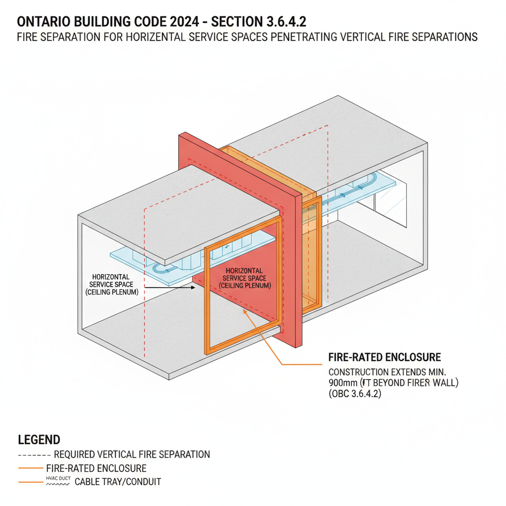 Guide to OBC 3.6.4: Fire Safety and Horizontal Service Spaces in Ontario Construction