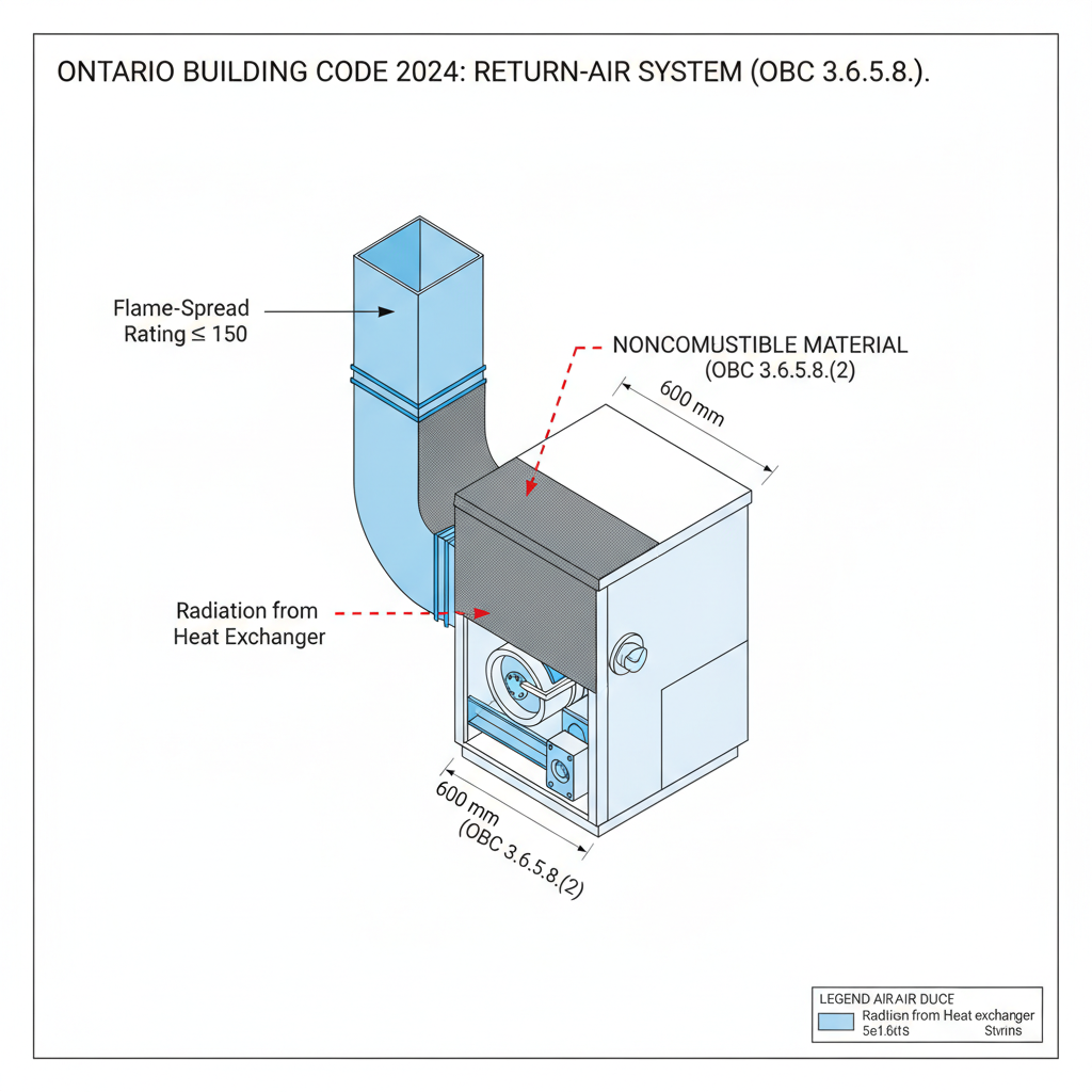 Ontario Building Code Compliance: HVAC Return-Air Systems and Room Dimension Standards