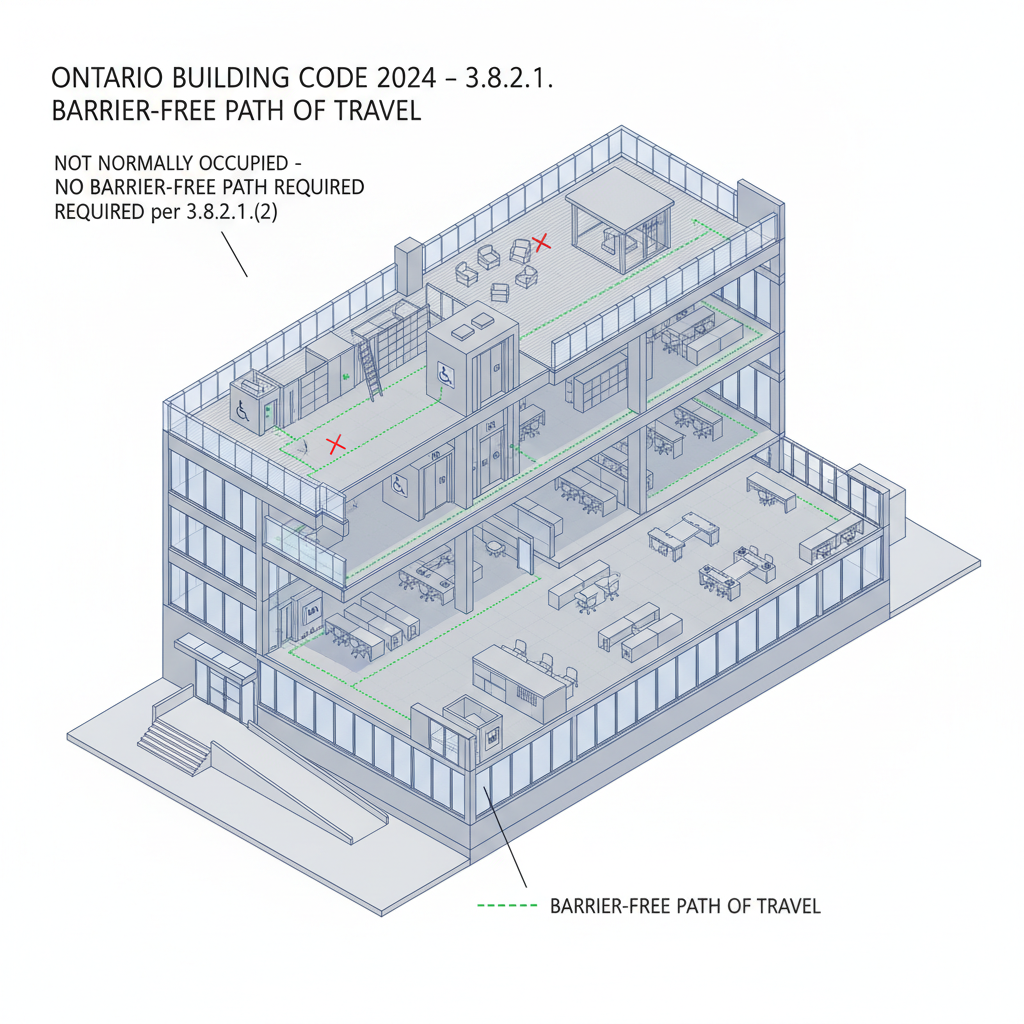 Ontario Building Code 3.8.2.1 Guide: Barrier-Free Path of Travel Requirements
