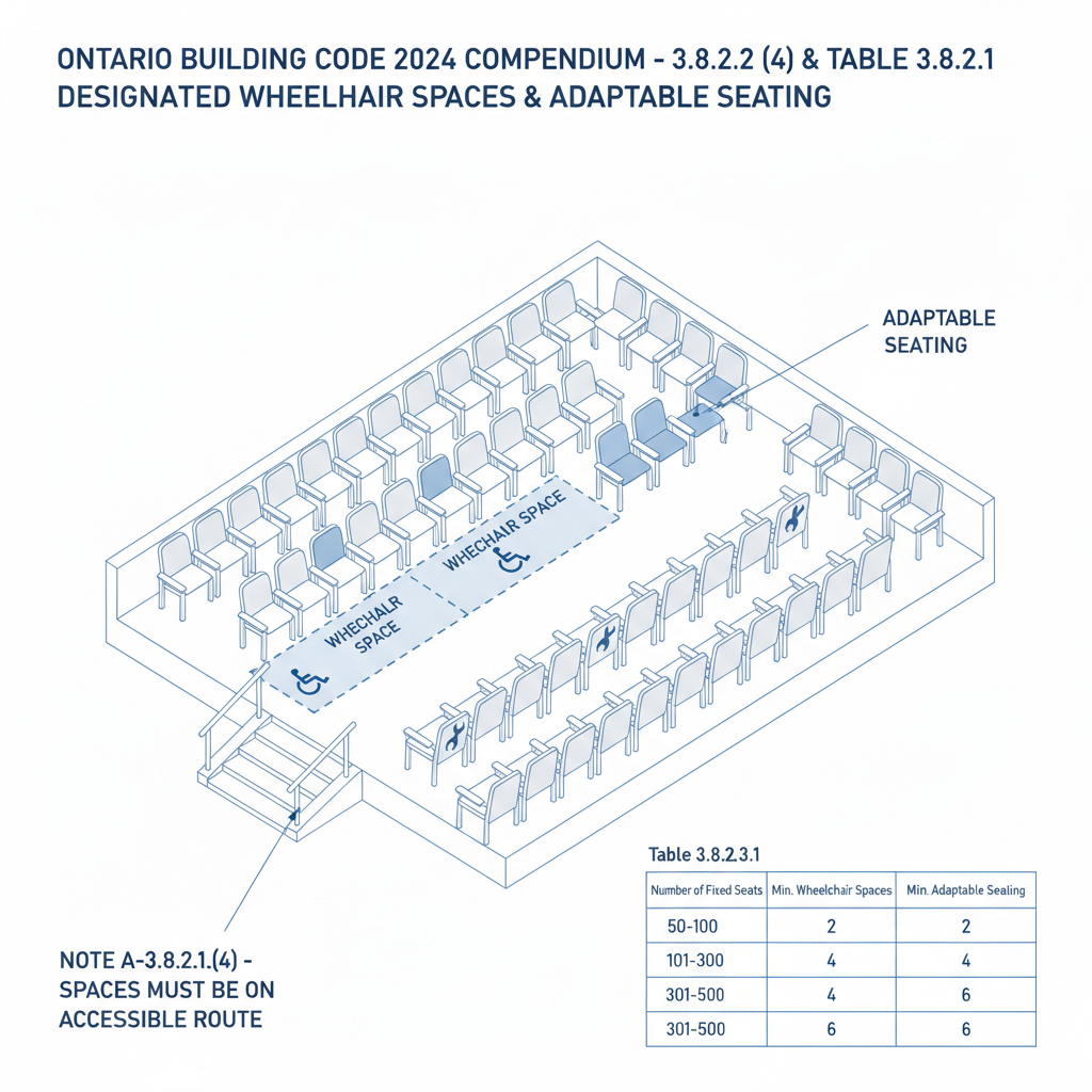 OBC 2024 Barrier-Free Design: Essential Requirements for Accessible Seating and Residential Suites