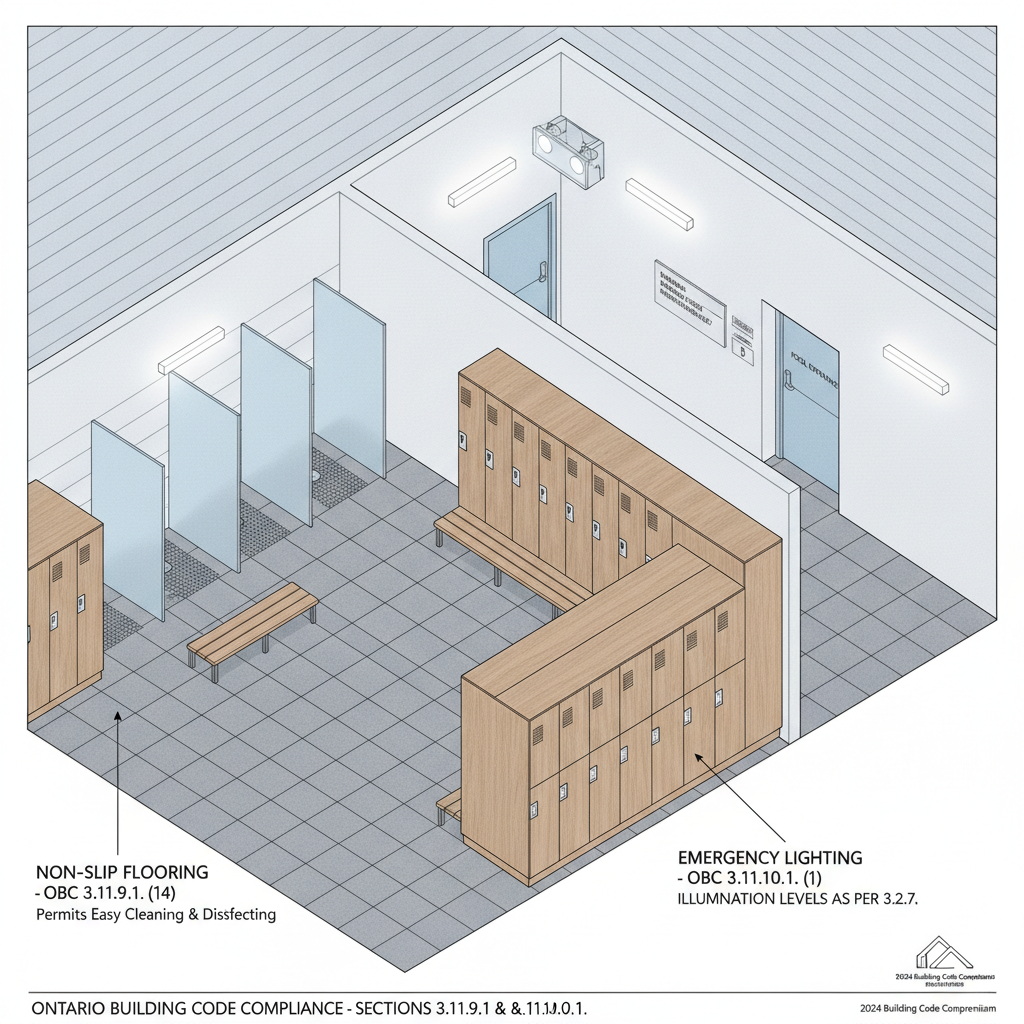 Ontario Building Code (OBC) 2024: Public Pool Safety, Lighting, and Emergency Standards