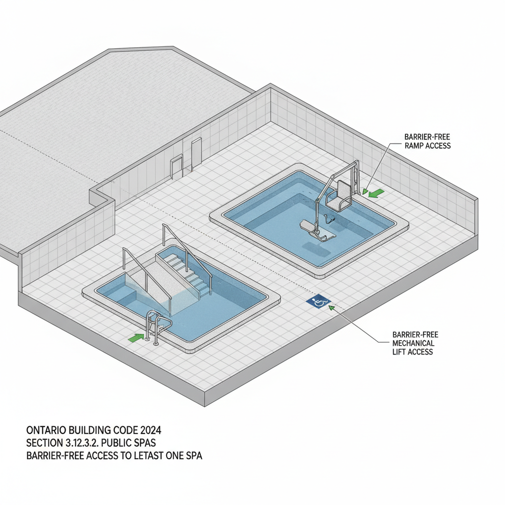 2024 Ontario Building Code: Public Spa Accessibility and Water Circulation Standards