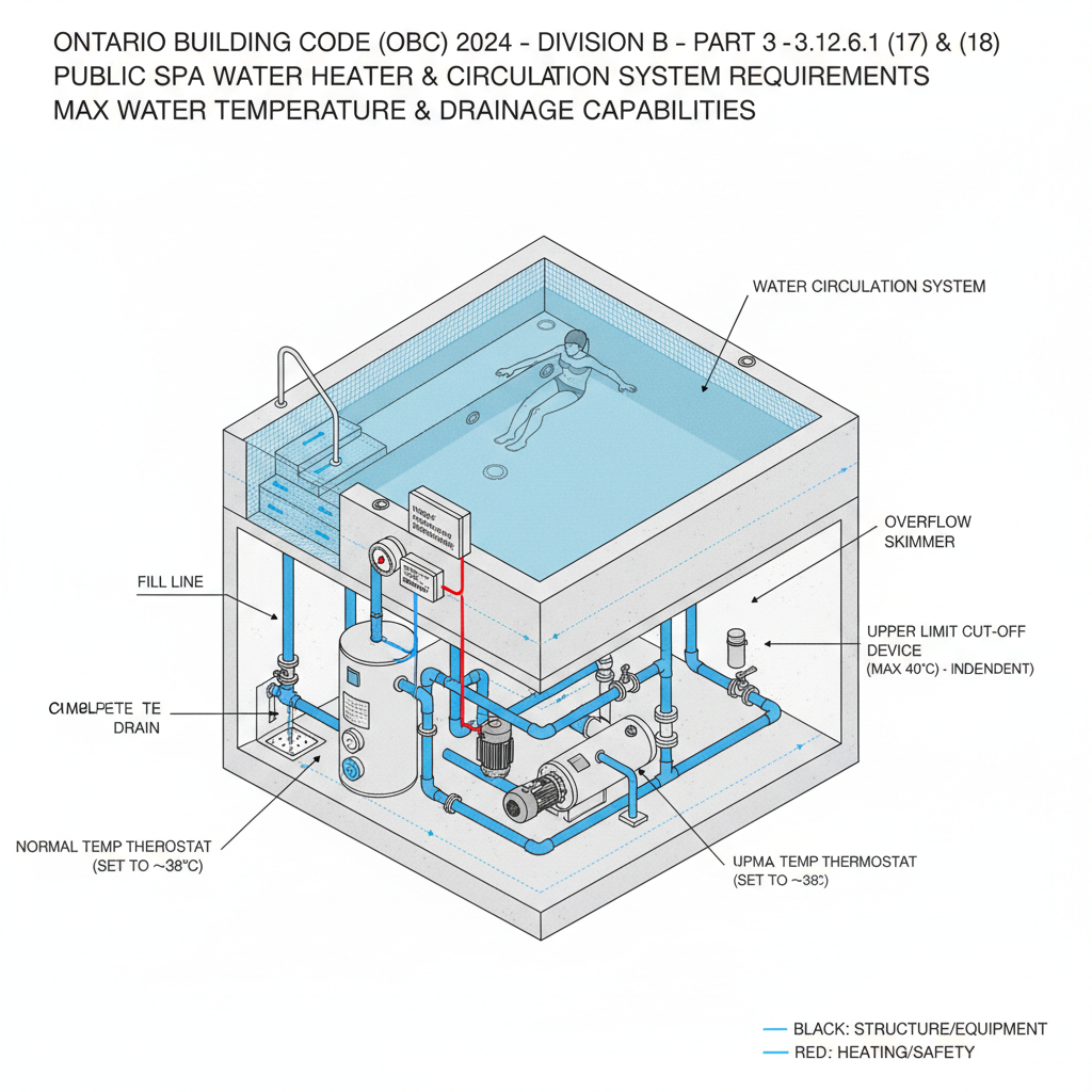 Ontario Building Code Public Spa Regulations: 2024 OBC 3.12.5 & 3.12.6 Safety Standards