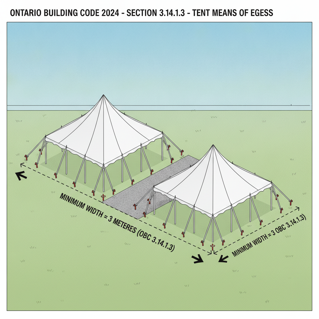 2024 Ontario Building Code Tent Regulations: Egress, Clearances, and Fire Safety Guide