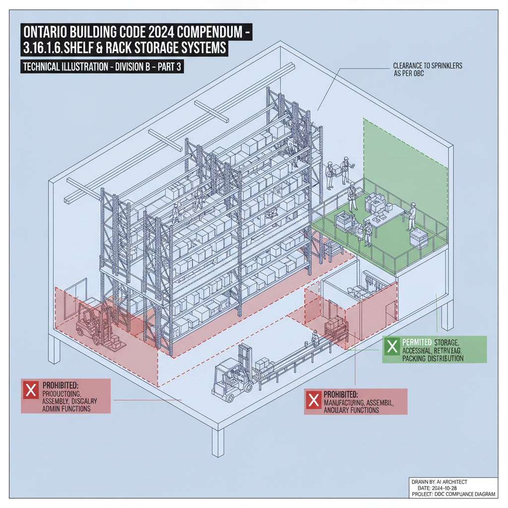2024 Ontario Building Code Requirements for Shelf and Rack Storage Systems