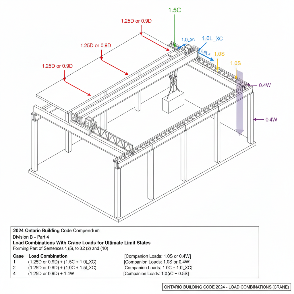 OBC 2024 Guide: Load Combinations with Crane Loads and Fatigue Standards